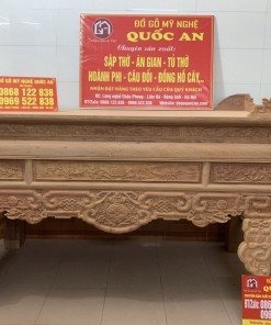 Án gian thờ chân 14 gỗ hương đá